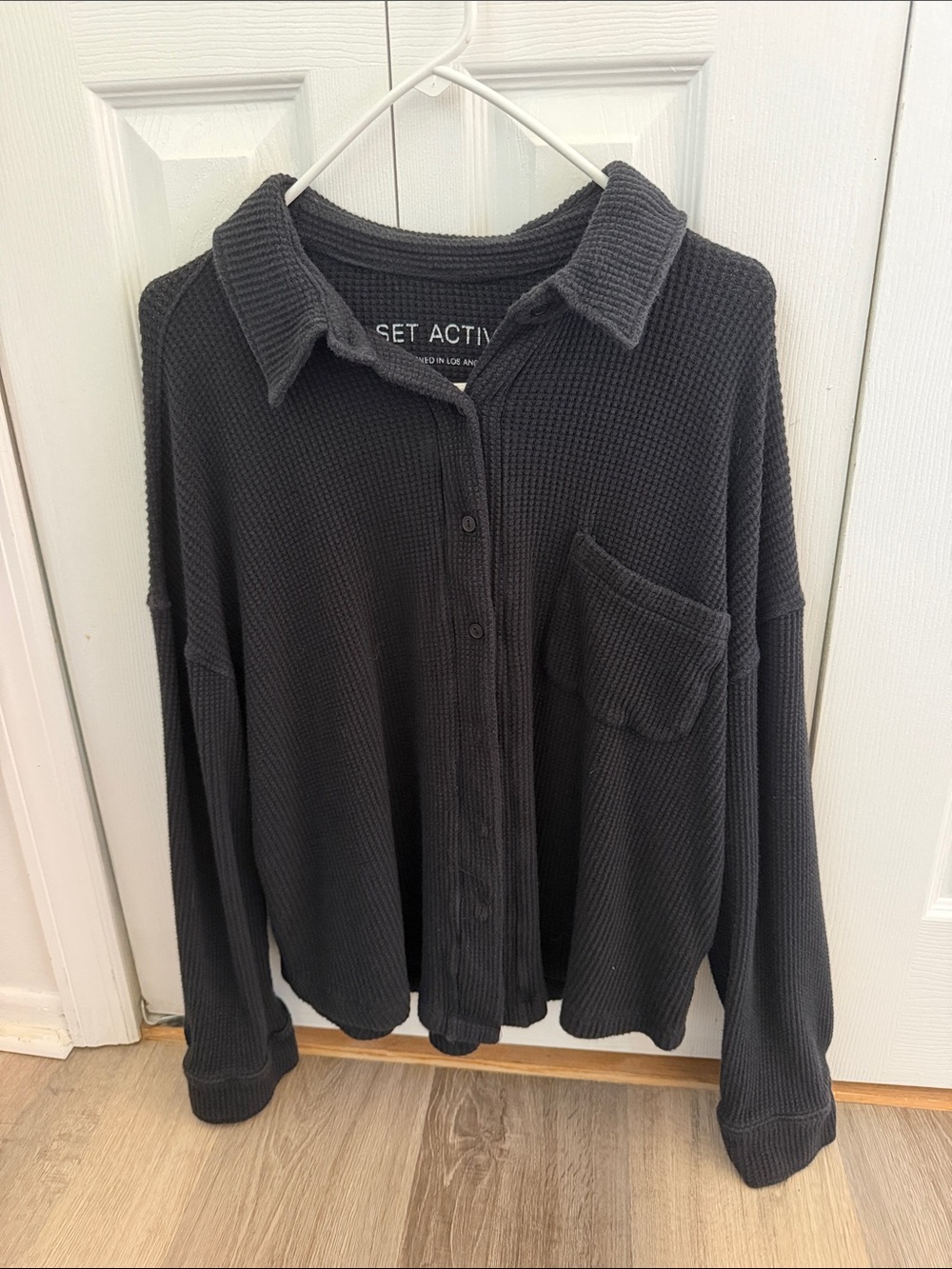 SET Active Waffle-Knit Top